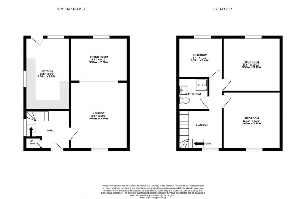 Floorplan for Willow Crescent, Leigh, WN7 5RN