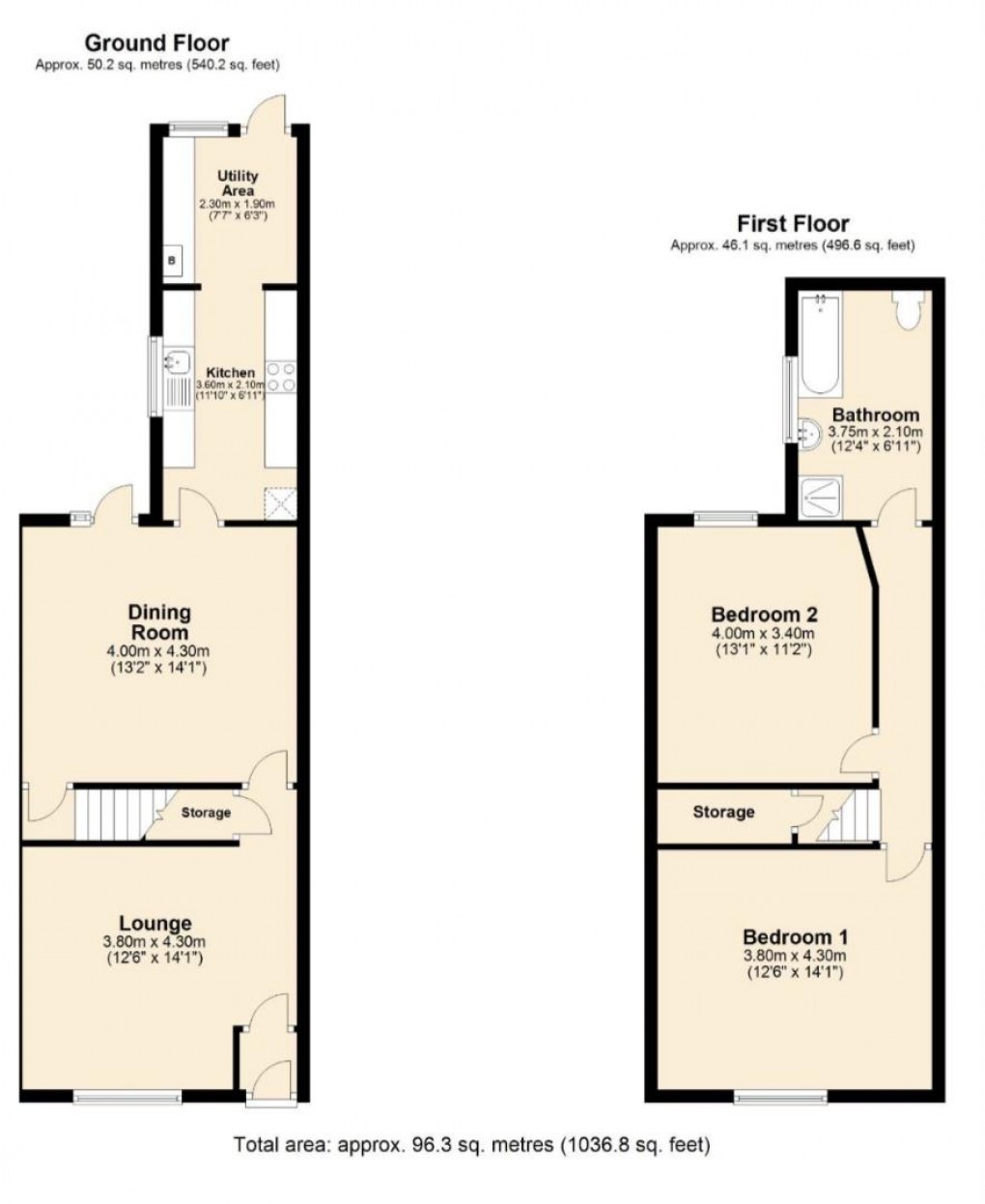 Floorplan for Barnes Road, Skelmersdale, WN8 8HN