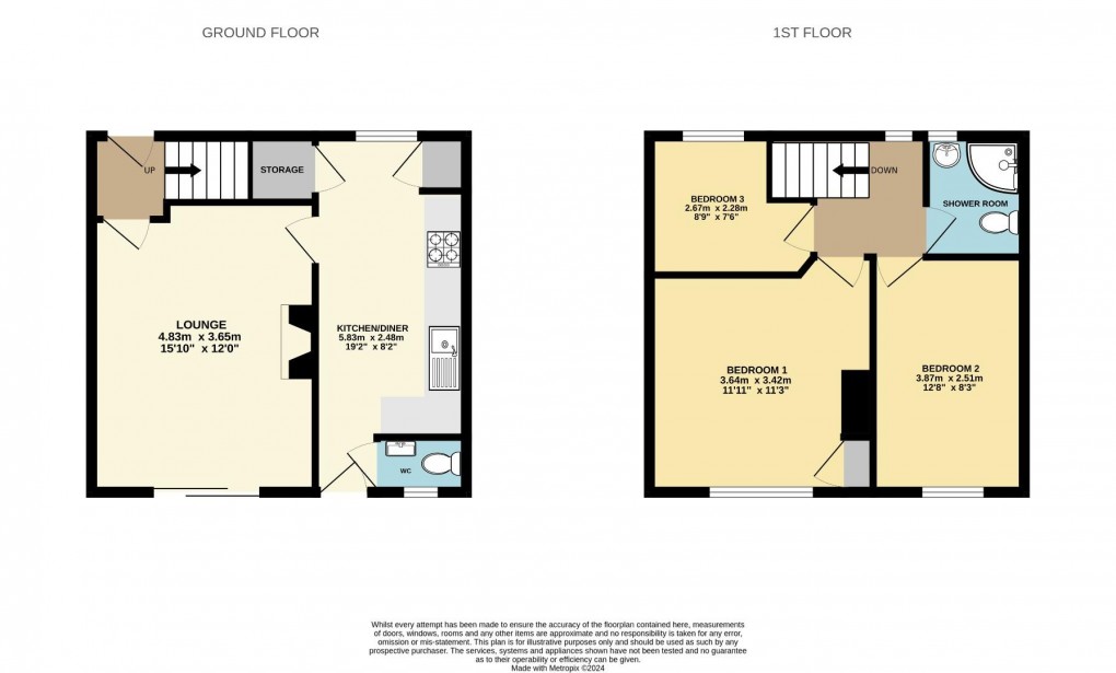 Floorplan for Jubilee Avenue, Orrell, Wigan, WN5 7BB