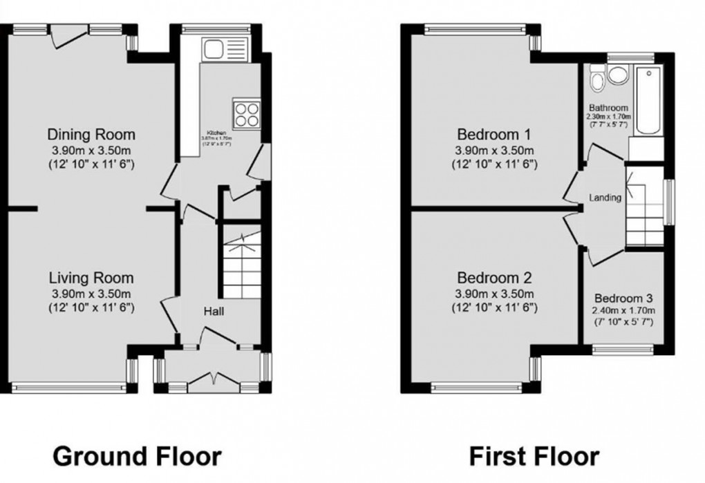 Floorplan for Park Street, Haydock, St Helens, WA11 0BW