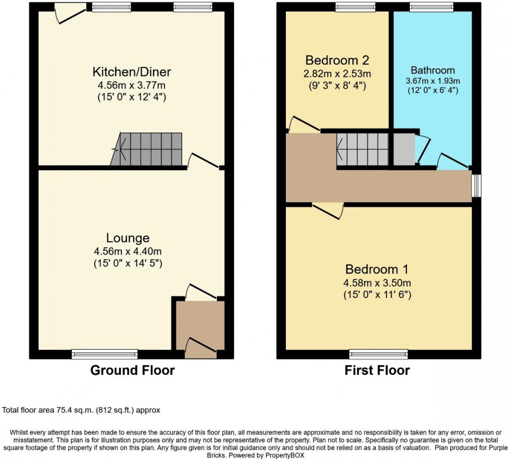 Floorplan for Knowles Avenue, Goose Green, Wigan, WN3 6QY