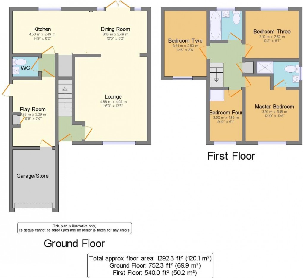 Floorplan for Parkway, Westhoughton, Bolton, BL5 2RY