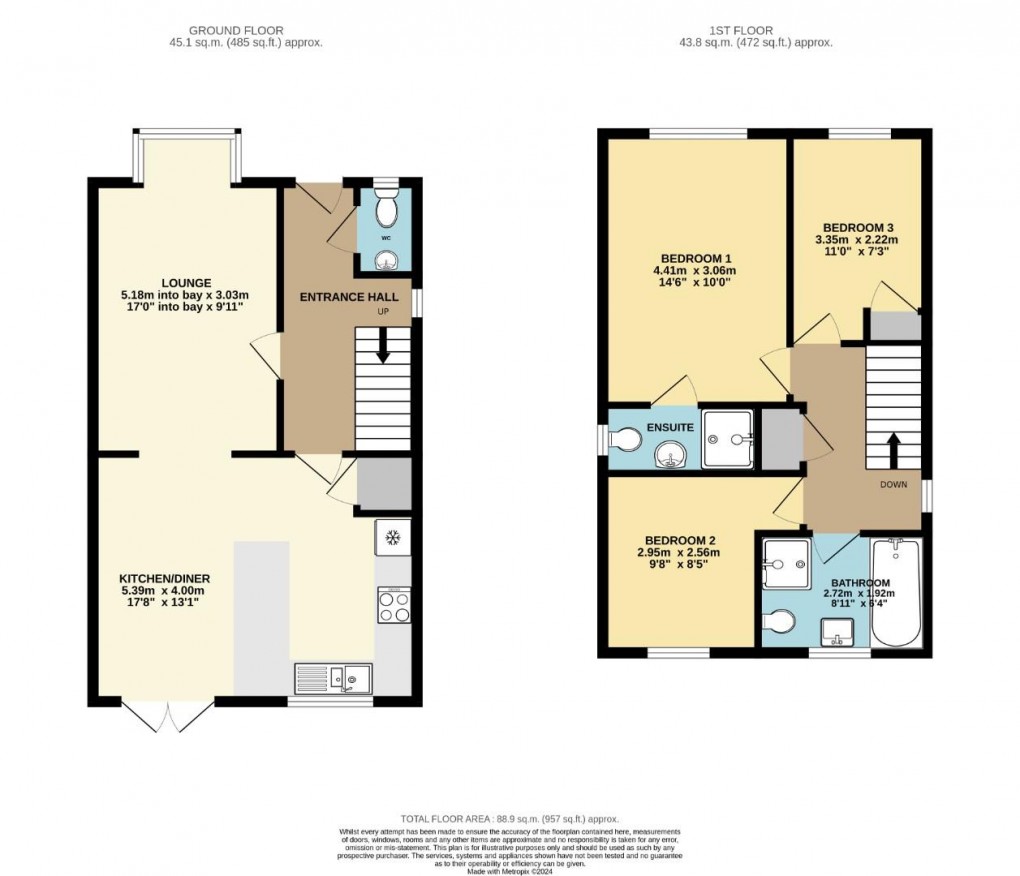 Floorplan for Downall Green Road, Ashton-In-Makerfield, Wigan, WN4 0DN