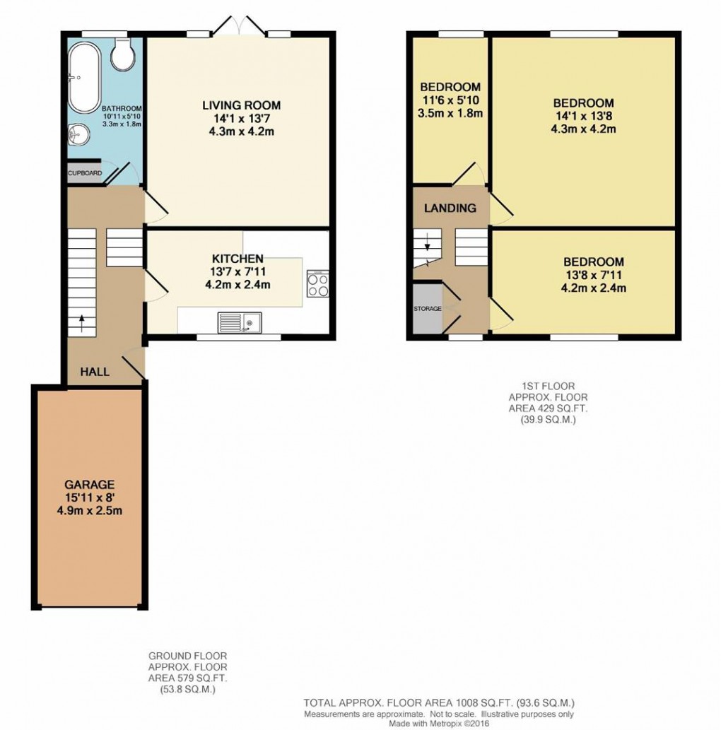 Floorplan for Beech Hill Lane, Beech Hill, Wigan, WN6 8PL