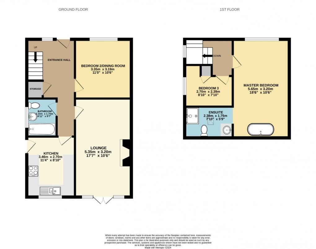 Floorplan for Martland Crescent, Wigan, WN6 8QD