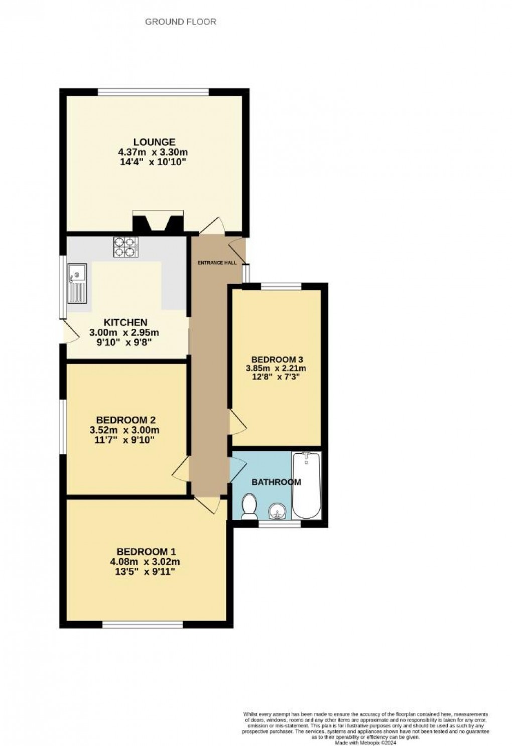 Floorplan for Copperas Close, Shevington, Wigan, WN6 8BX