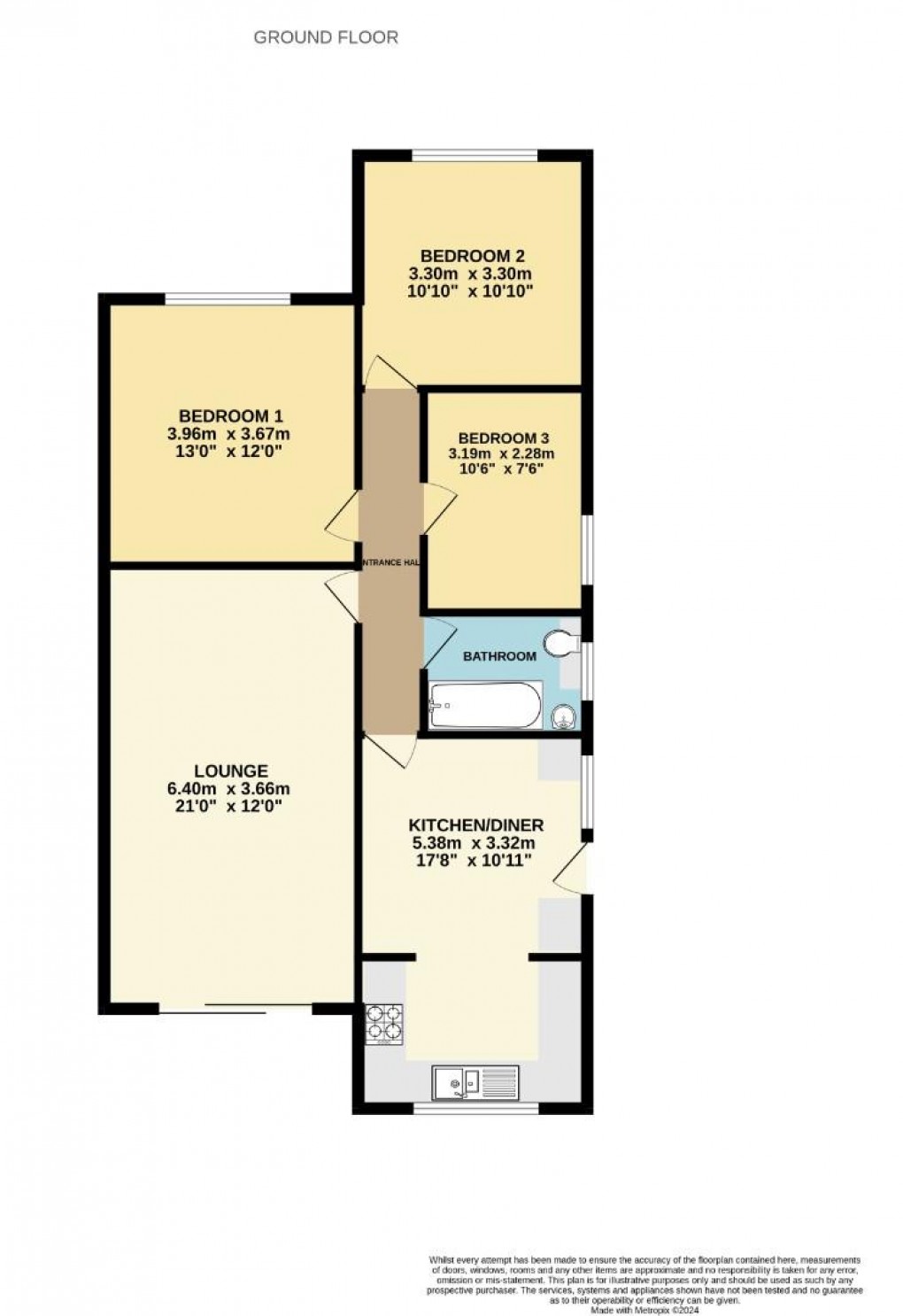 Floorplan for Ingram Street, Springfield, Wigan, WN6 7NE