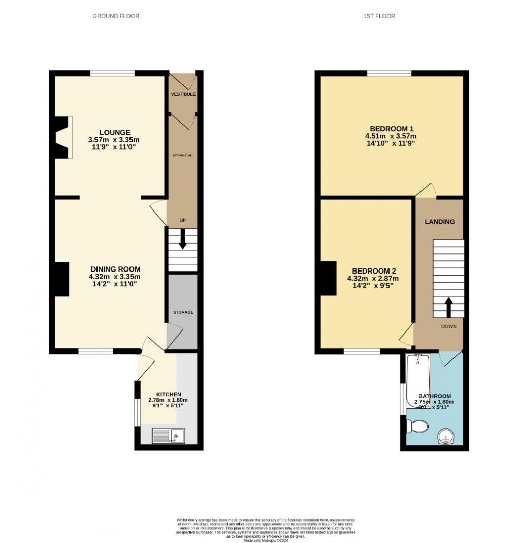 Floorplan for Lorne Street, Wigan, WN1 3JJ