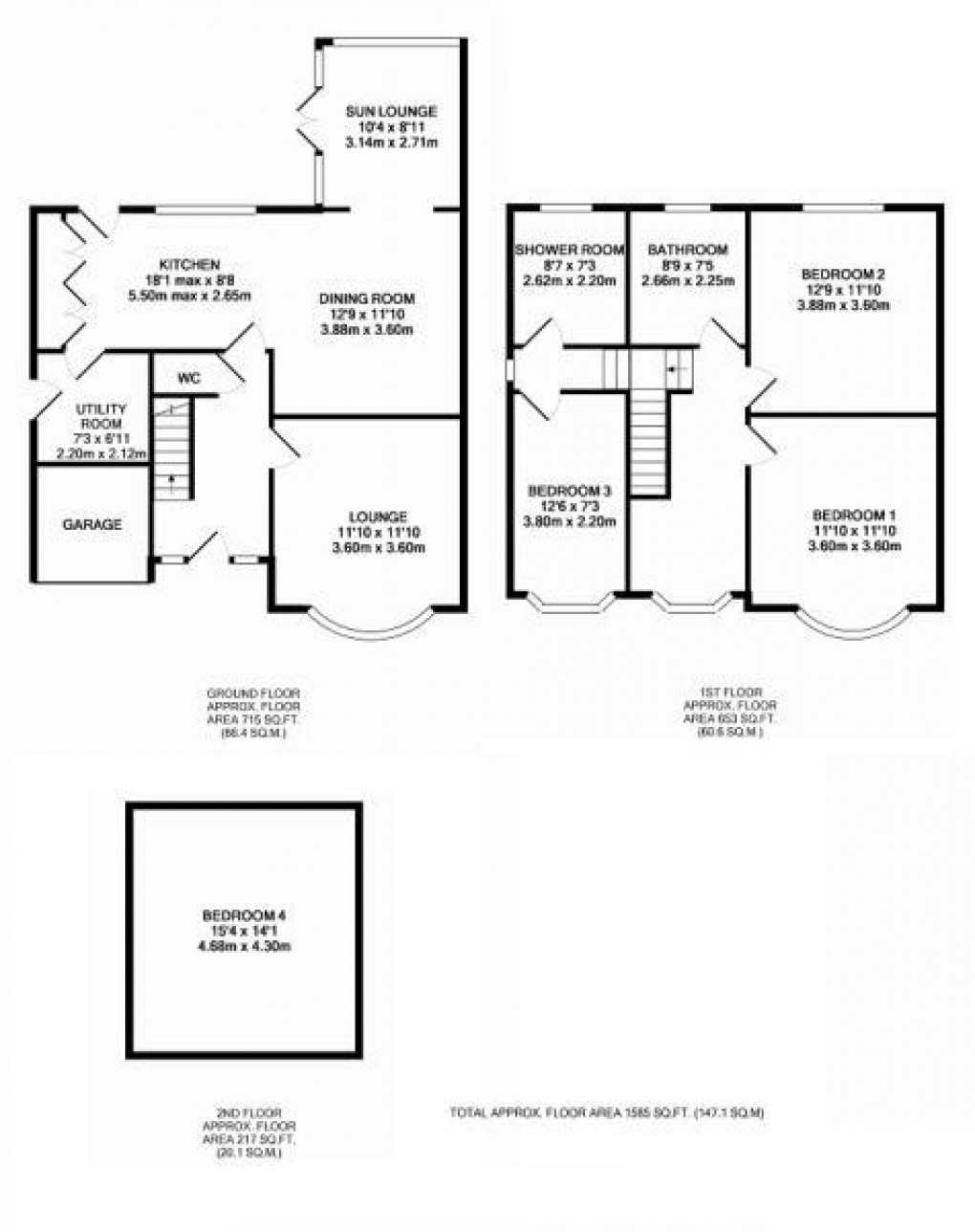 Floorplan for Twiss Green Lane, Culcheth, Warrington, WA3 4BY