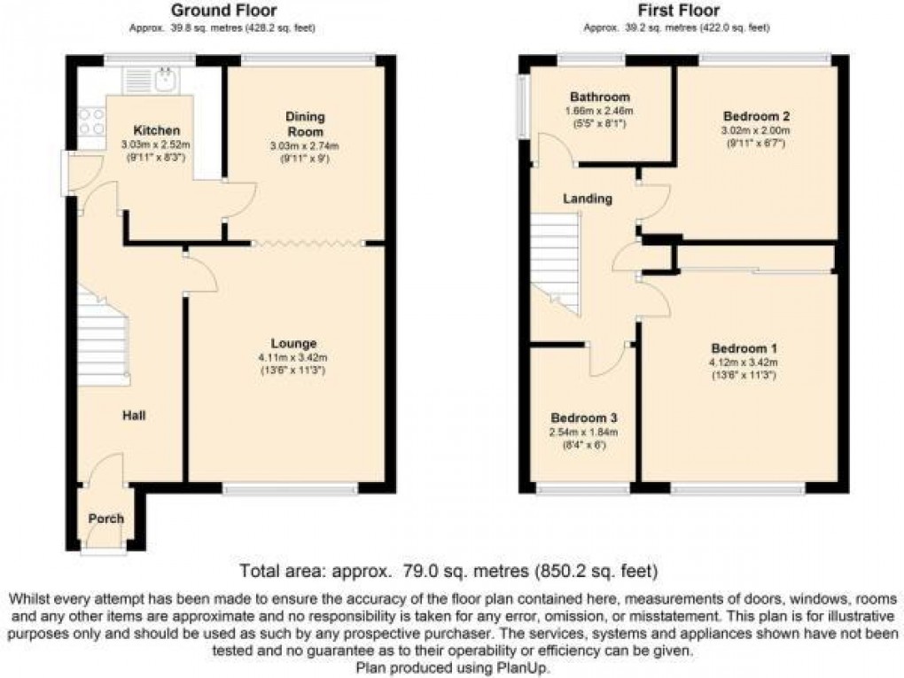 Floorplan for Ambergate, Skelmersdale, WN8 9JN