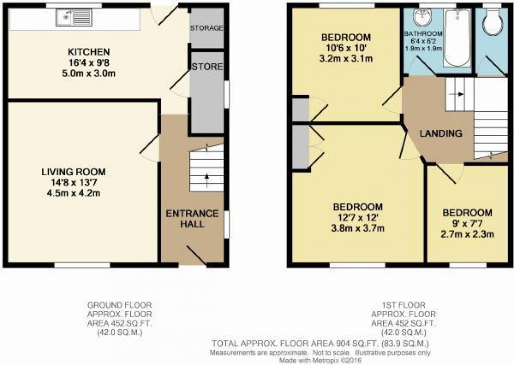 Floorplan for Rydal VIllas, Marlborough Avenue, Ince, Wigan, WN3 4QD