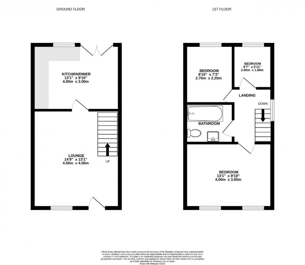 Floorplan for Woodhouse Drive, Springfield, Wigan, WN6 7NT