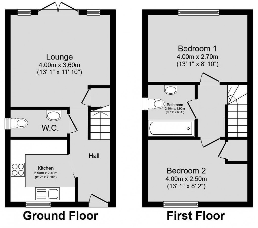 Floorplan for Bromilow Close, Hindley Green, Wigan, WN2 4UJ