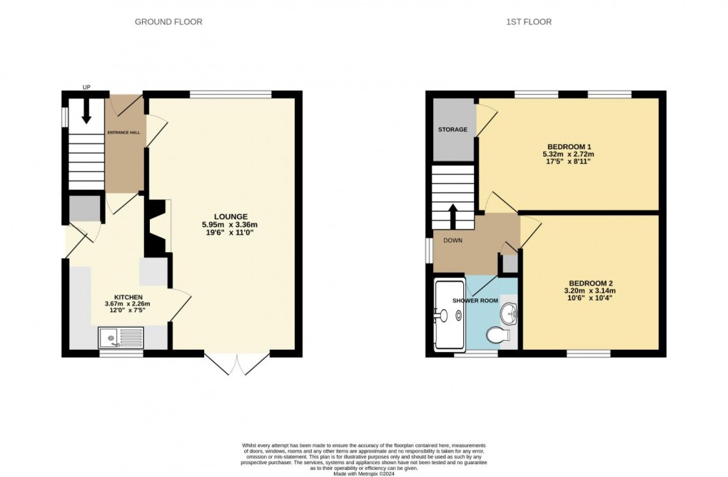 Floorplan for St. Marys Road, Aspull, Wigan, WN2 1SY