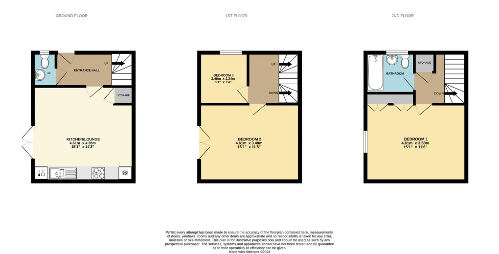 Floorplan for Hartley Green Gardens, Billinge, Wigan, WN5 7GA