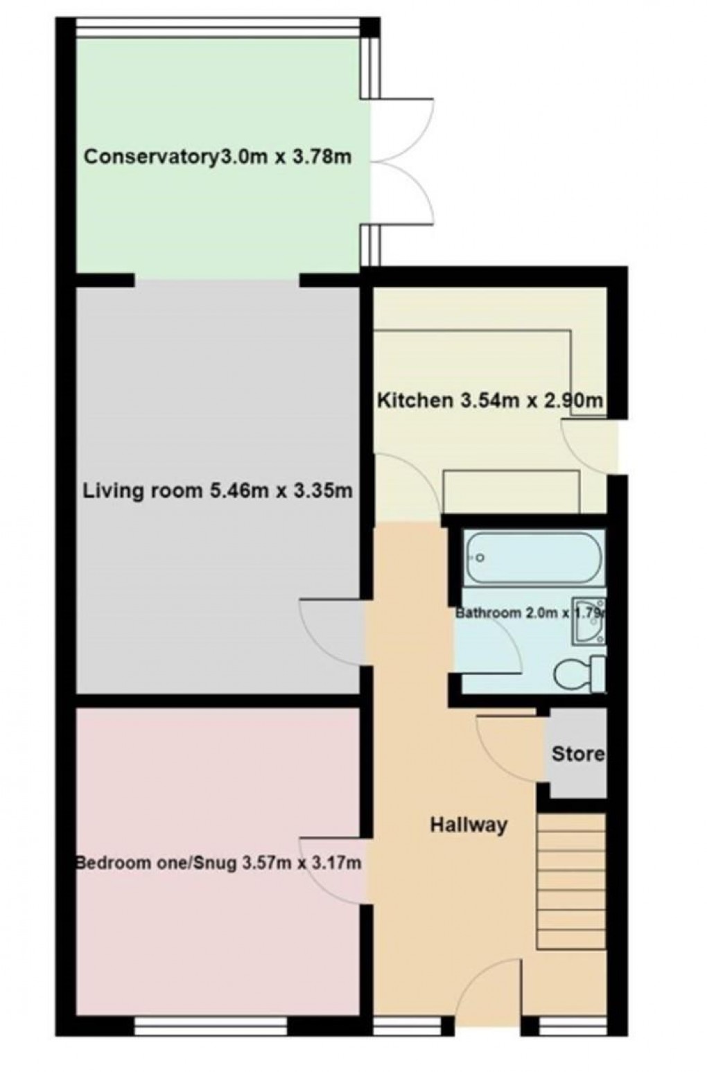 Floorplan for Howden Drive, Hawkley Hall, Wigan, WN3 5JP