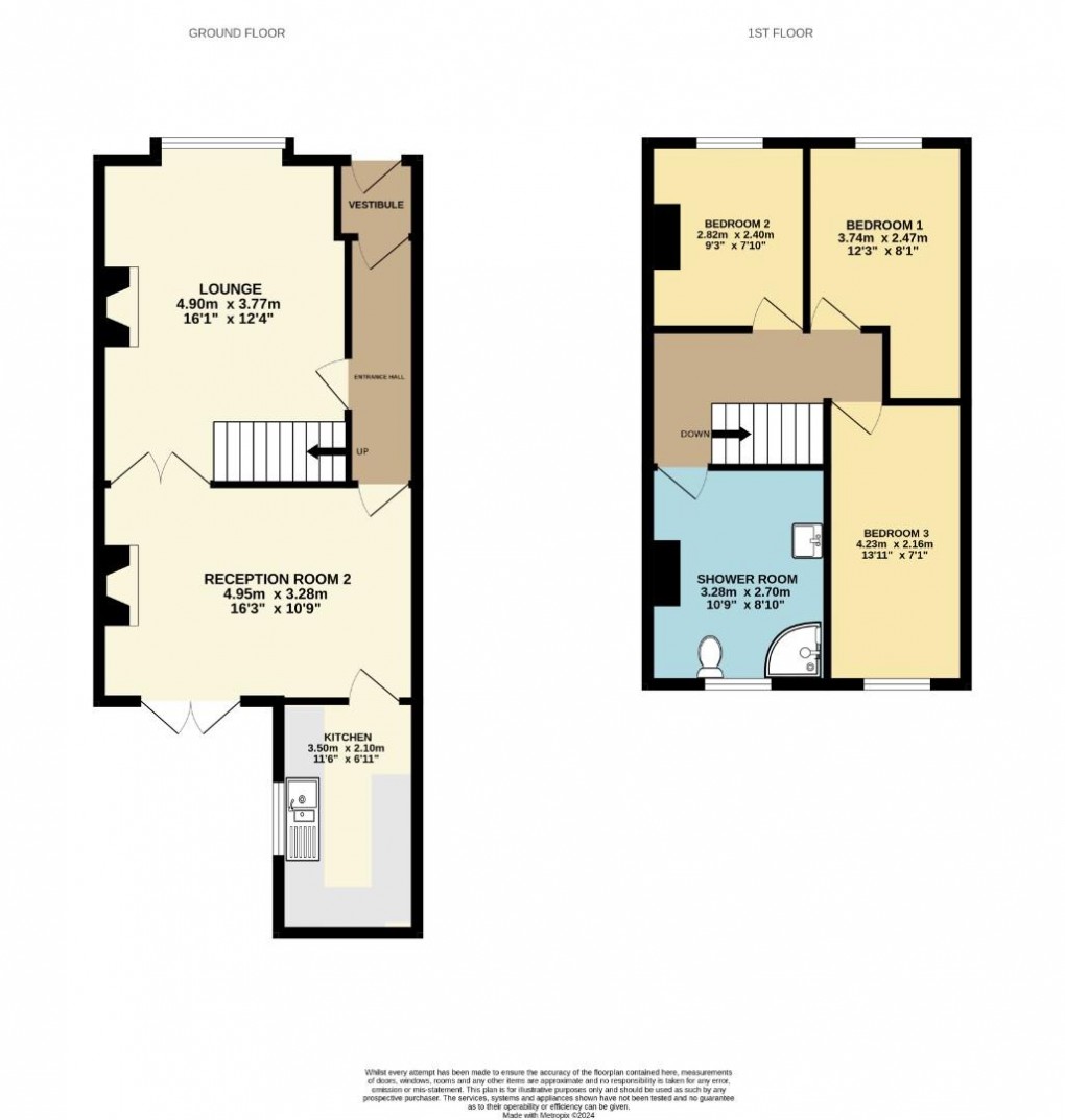 Floorplan for Pagefield Street, Springfield, Wigan, WN6 7ED