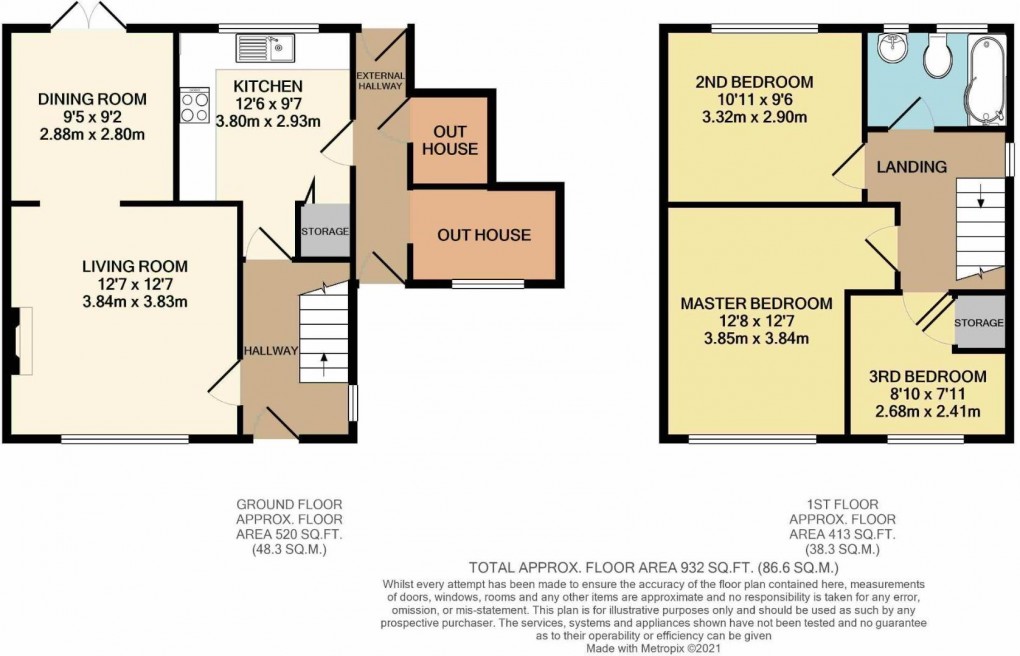 Floorplan for Alton Close, Ashton-In-Makerfield, Wigan, WN4 9TX