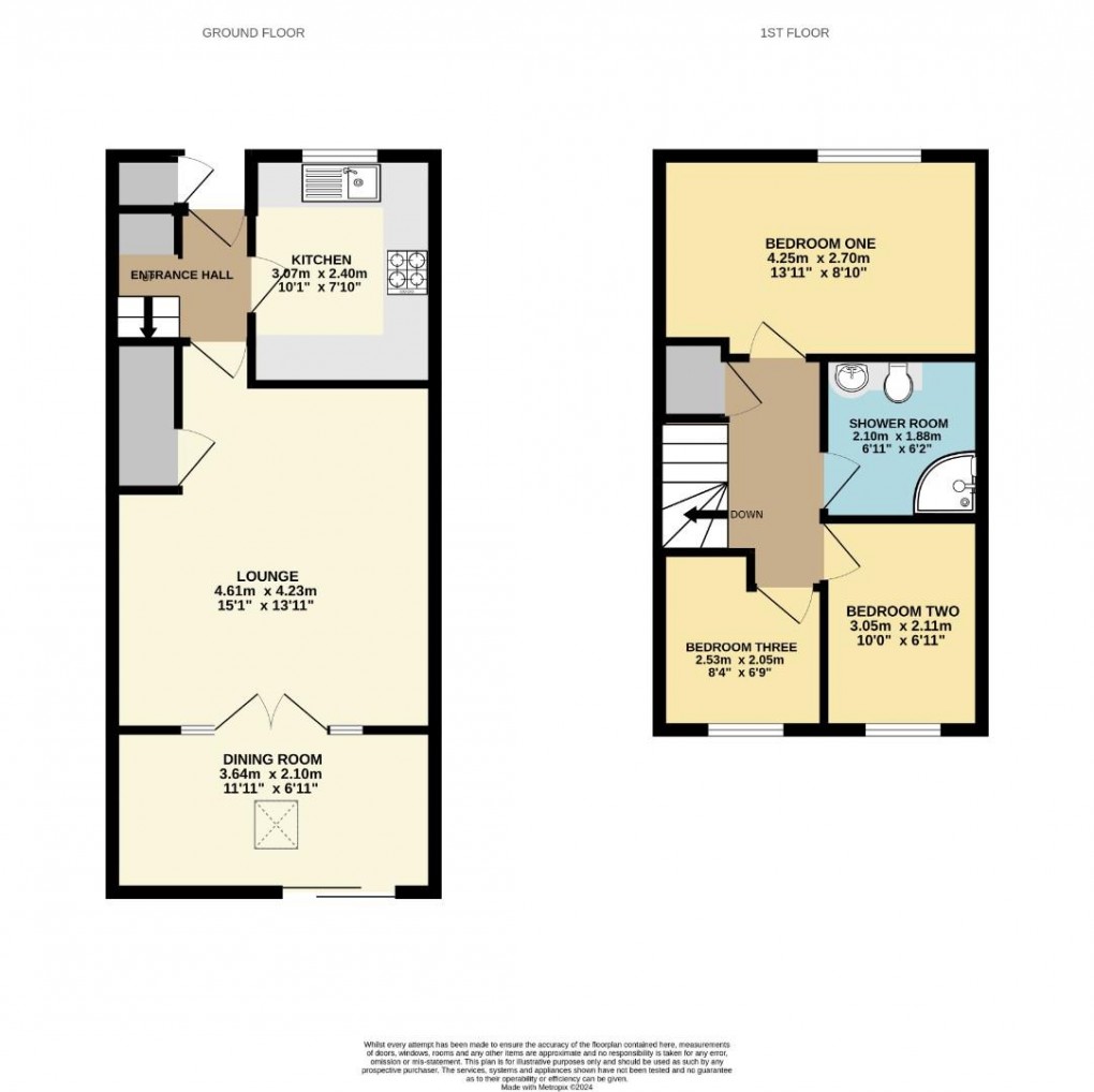 Floorplan for Baker Street, Poolstock, Wigan,WN3 5HQ