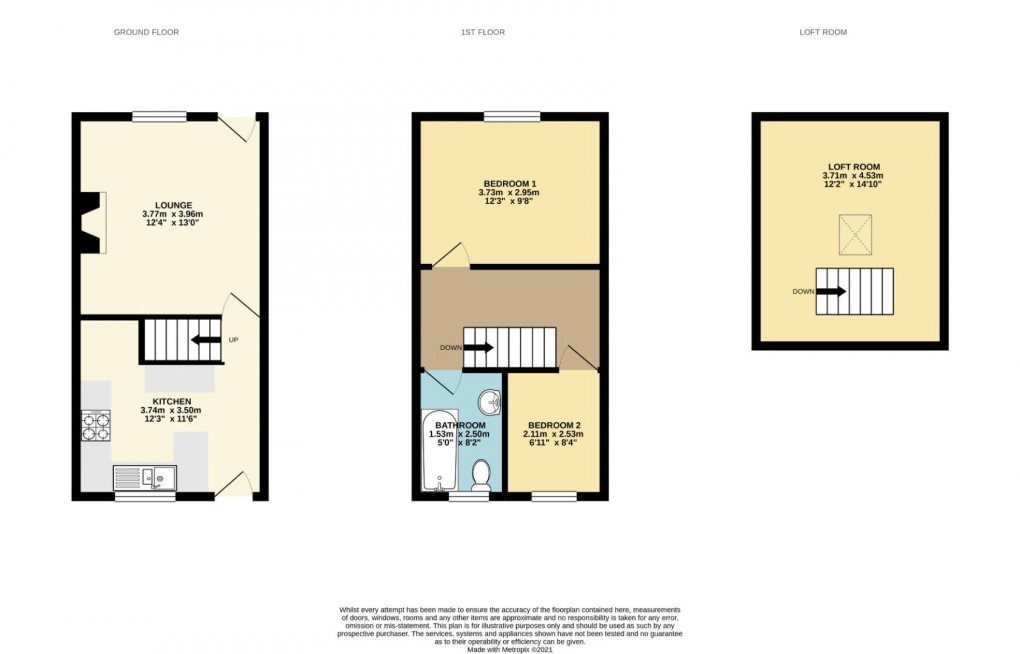 Floorplan for Glebe End Street, Springfield, Wigan, WN6 7DF