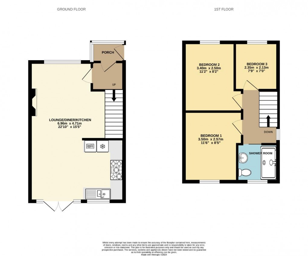 Floorplan for Churchfield, Shevington, Wigan, WN6 8BE