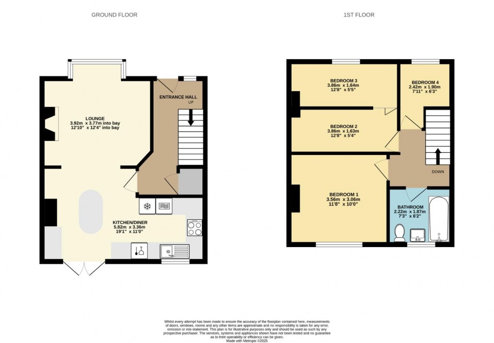 Floorplan for Moore Street East, Whelley, Wigan, WN1 3XZ