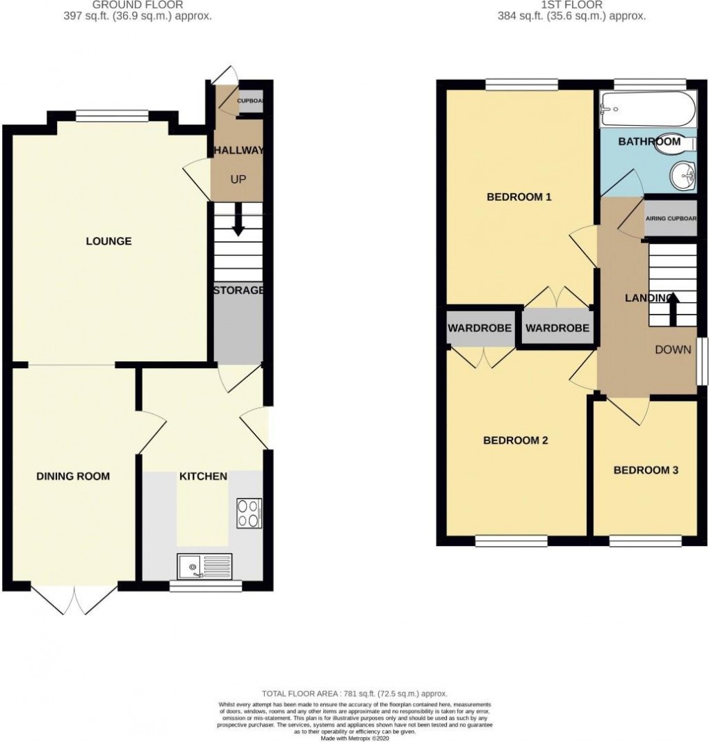 Floorplan for Heysham Road, Orrell, Wigan, WN5 0EA