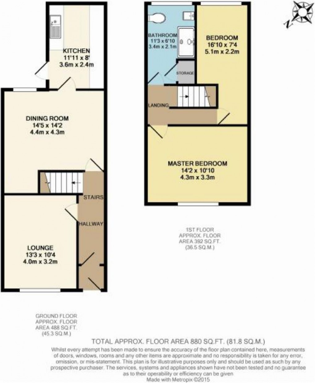 Floorplan for Diggle Street, Springfield, Wigan, WN6 7DZ