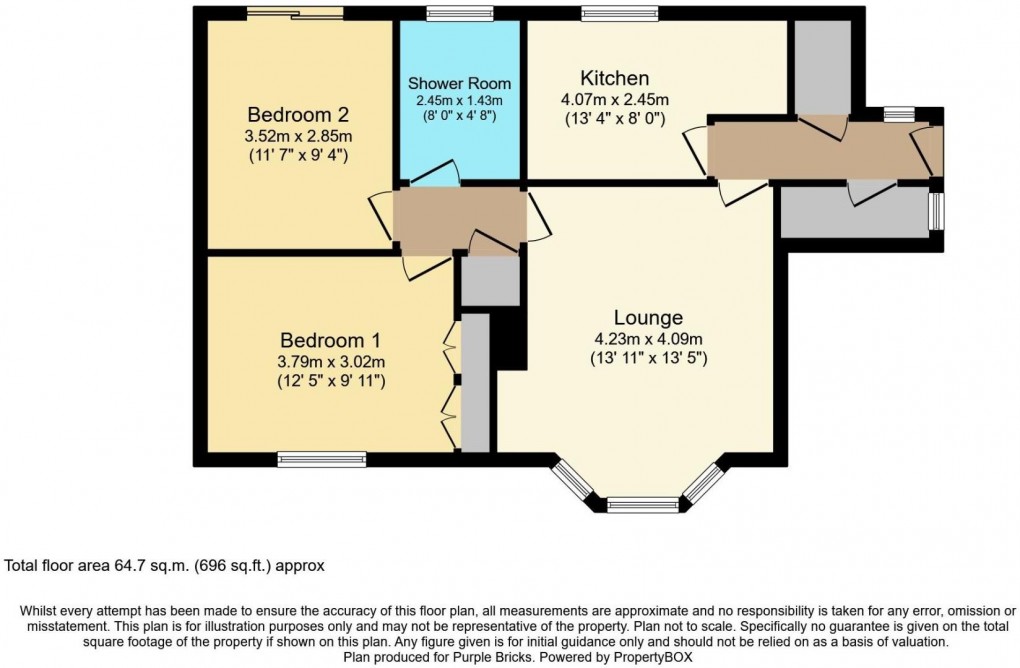 Floorplan for Belmont Avenue, Bickershaw, Wigan, WN2 4AG